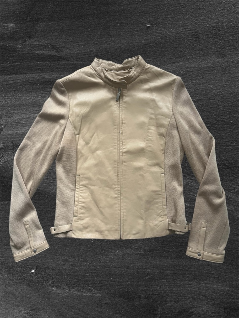 Vintage Danier Leather Moto Jacket Streetwear Y2K